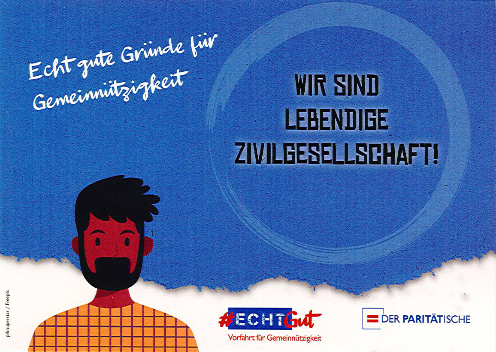Postkarte: Wir sind lebendige Zivilgesellschaft! Postkarte: Wir sind lebendige Zivilgesellschaft!