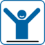Piktogramm: jubelnde Figur Piktogramm: jubelnde Figur